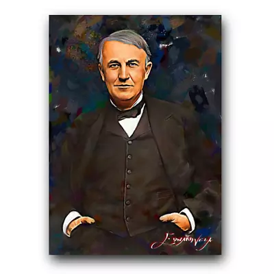 Thomas Edison #2 Art Card Limited 20/50 Edward Vela Signed (- -) • $5.99