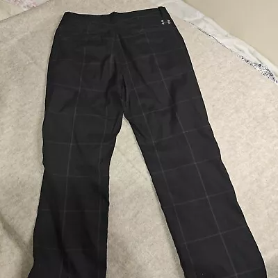 Under Armour Golf Pants Mens Size 32x30 Performance Black Pinstriped • $19.99