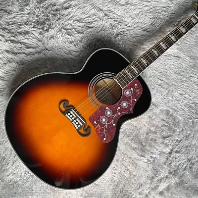 Vintage Sunburst J200 Acoustic Guitar Spruce Top Rosewood Fretboard 20 Frets • $336