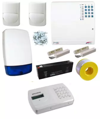 £229.99 • Buy Wired LED Burglar Alarm System PROFESSIONAL PIR Kit + Speech Dialler - NEW