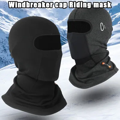 Balaclava Full Face Mask Men Women Cycling Ski Winter Warm Neck Black Motorbike • £5.99