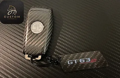 GT63S Genuine Carbon Fiber Keyring Key Fob Cover Package For Mercedes AMG GT63s • $158