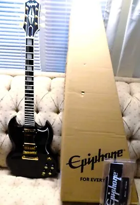 2023 Epiphone SG Custom -Black W/Gold - Never Played • $599.95