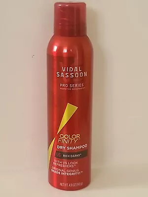 New! VIDAL SASSOON Color Finity RICH DARKS Dry Shampoo 4.9 Oz ~ Discontinued  • $11.99