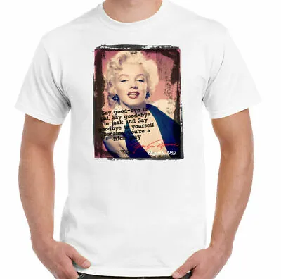 Marilyn Monroe T-Shirt Poster Cool Goodbye Retro Glamour Fun Gift Birthday Yolo • £9.99