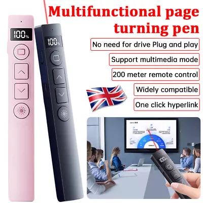 Powerpoint Presentation Remote Wireless USB Presenter Laser Pointer Clicker UK • £9.78