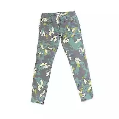 CAbi Jegging Size 2 Camo Pattern Denim Womens Style #766 Stretch Zip Ankle 28X28 • $19.99