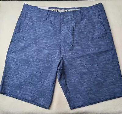 Callaway Shorts Mens Size 34 Blue Golf Stretch Performance Opti Dry Wicking NWT • $25