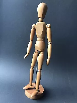 VINTAGE ARTISTS WOODEN MANNEQUIN 14” Superb Patina - High Quality • $18.65