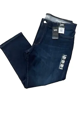 Lee Men's Straight Taper Active Stretch Jeans Color Distance Size 42 X 30 • $24.79