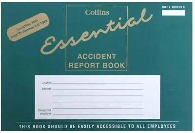 £5.99 • Buy Accident Report Book First Aid Injury Record For  School And Office