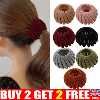 £3.95 • Buy Women Lazy Hair Claws Ponytail Buckle Hair Bun Clip Bird Nest Hairpin UK SO