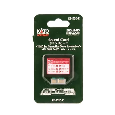 Kato 22-202-2 EMD 3rd Generation Diesel Soundcard : HO / N Scale • $34.99