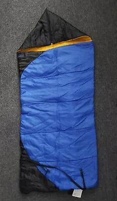 $37.99 • Buy Eddie Bauer Junior Sleeping Bag Hood 29 X 53 +  Blue Yellow Black #EB10021 Kids