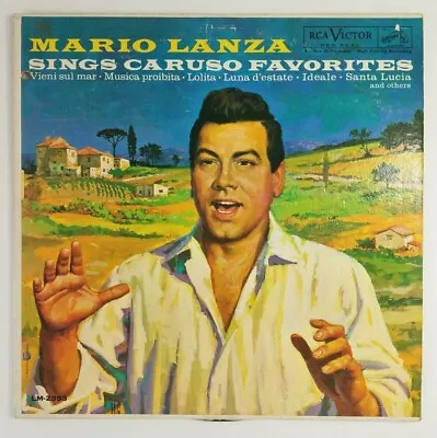 Mario Lanza Sings Caruso Favorites Vinyl LP Record Tested Works LM-2393 RCA • $4.25