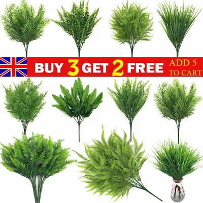 £4.29 • Buy Artificial Plastic Green Leaves Plants Leaf Garden House  DIY Xmas Wreath Decor