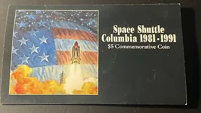 Marshall Islands 1991 $5 Commemorative Coin: Landing Of Shuttle Columbia • $9.95