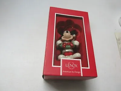 Disney Christmas Ornament Lenox 2011 Mickey Mouse  Mint Condition • $25