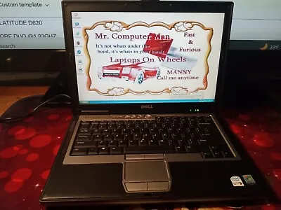 Dell D620 Laptop / 1.83ghz  / 1gb / Windows XP / WIFI / DVD GAMMER/ MANNY # 6 • $79