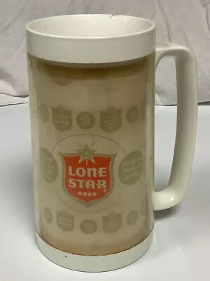 Vintage Lone Star Beer Thermo-Serv Insulated Mug By West Bend 6.5” USA • $3.50