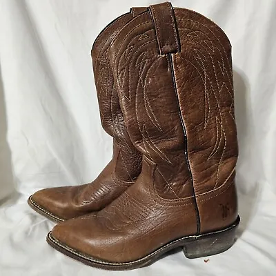 Frye Womens Billy Pull On Leather Boot 7.5 B US Brown VTG • $59.99