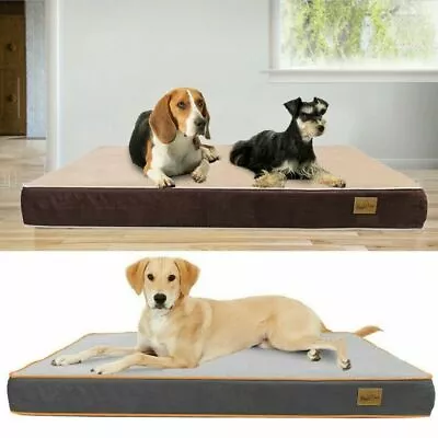 Premium Orthopedic Memory Foam Dog Bed Waterproof Pet Dog Crate Jumbo Mattress • $105.95