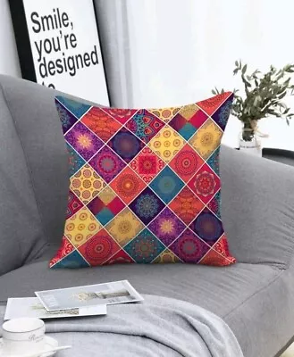 £4.49 • Buy Mandala Cushion Cover Boho Ethnic Indian Moroccan Suzani Pattern Print 991