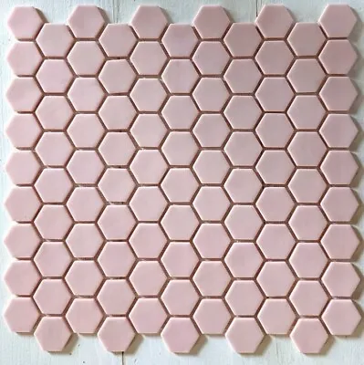 Pink Hexagon Wall & Floor  Mosaic Tile • $21.65