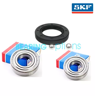 Genuine SKF LG Washing Machine Drum Bearings & Seal Kit - 6305 ZZ 6306 ZZ • £39.99