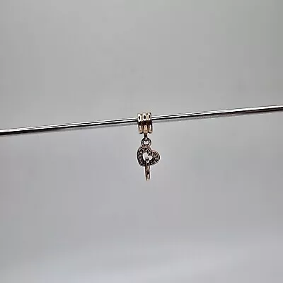 Genuine Pandora Dangle Interlocking Hearts Rose Gold Charm ALE R #781242CZ *WORN • £20