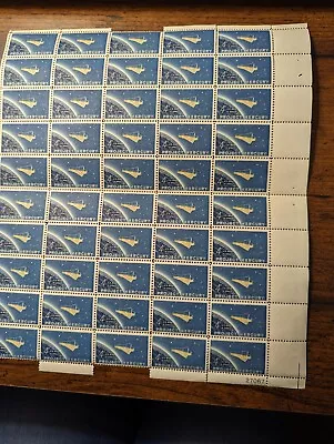 USPS 4 Cent Full Sheet Of 50 Postage Stamps Project Mercury US Man In Space- MNH • $0.99
