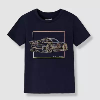 $22 Mayoral Baby Boy's Blue Sportscar T-Shirt Top Size 3 • $7.18