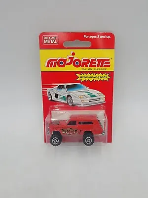 MAJORETTE - 1:64 Diecast - JEEP 4X4 CHEROKEE  MAD BULL  - RED - No.236 - NOS! • $13.88