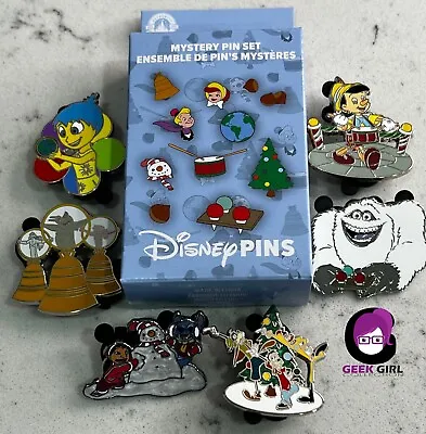 $14.75 • Buy Disney Christmas 2022 Mystery Pin Goofy Powerline, Stitch, Joy, Yeti, Max