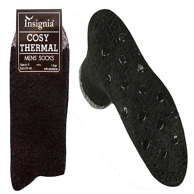    Mens Pairs Socks COSY KNIT  SLIPPER SOCKS GRIPPER LOUNGE SOCKS  • £3.95