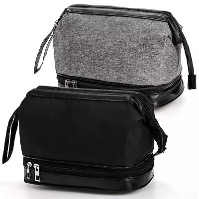 Goaste 2 Pack Toiletry Bag For Men Hanging Travel Organizer Dopp Kit Water Re... • $15.99