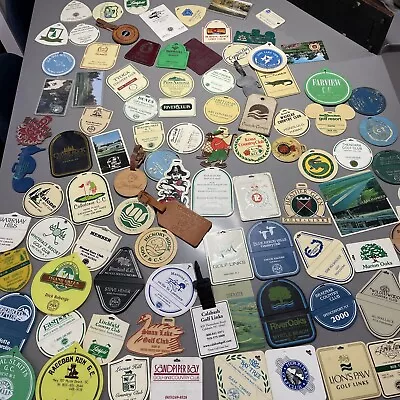 Huge Collection Lot Of 93 Vintage Golf Bag Club Tags Disney Hawaii SC NY PA WOW! • $250