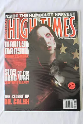 HIGH TIMES MAGAZINE February  2001 FEB 306 VINTAGE Mag NICE Marilyn Manson Cover • $24.99