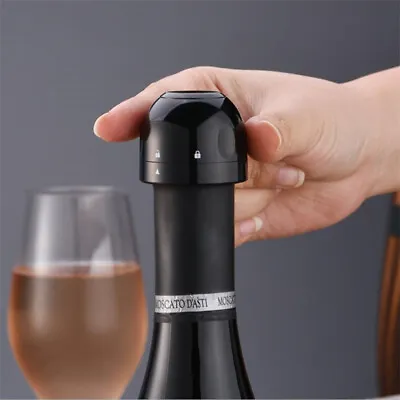 Vacuum Red Wine Bottle Cap Stopper Silicone Sealed Champagne Bottle Stop-wq • £4.42