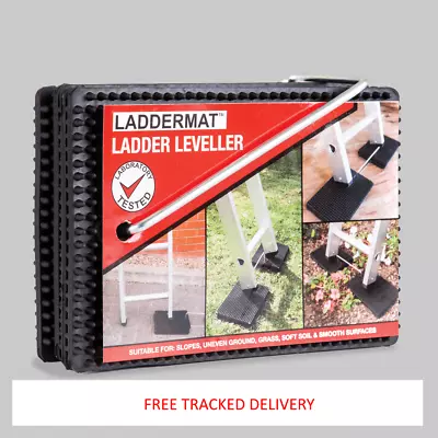 £23.60 • Buy LADDERMAT Anti Slip Ladder Leveller - Adjustable Rubber Plate Leveller 