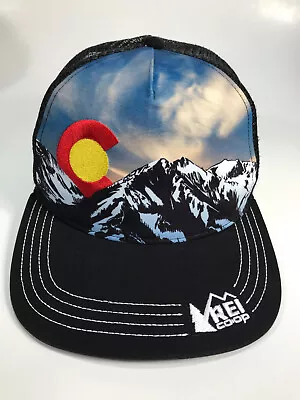 REI Co-op Colorado Hat Rocky Mountain Hiking Camping Mesh Snapback Baseball Cap • $39.97