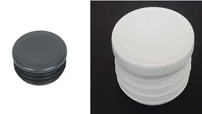 £49.55 • Buy Round Plastic Black/White Blanking End Cap Caps Tube Pipe Inserts Plug Bung