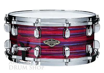 TAMA STARCLASSIC Walnut/Birch 6.5x14 Snare Drum -  Lacquer Phantasm Oyster • $459.99