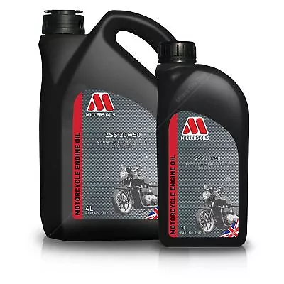 Millers Oils ZSS 4T 20W50 Semi Synthetic Motorcycle Engine Oil • £17.27