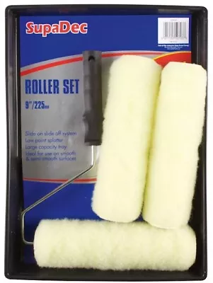 SupaDec DIY Decorating 9” Roller Frame And Tray Paint Set For Walls & Ceilings • £7.50