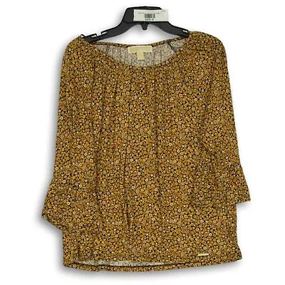 Women's Michael Kors Marigold Floral Blouse Top Size L • $9.99
