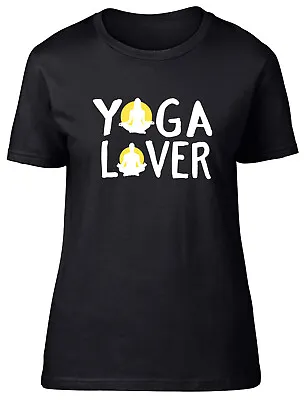 Yoga Lover Fitted Womens Ladies T Shirt • £8.99