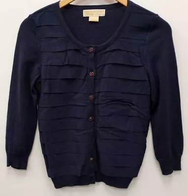 Michael Kors Women's Blue Size XS Button-Down Sweater • $24.99