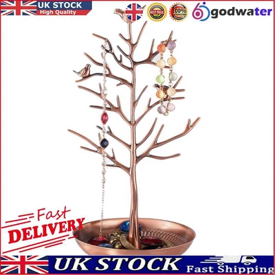 £12 • Buy Bird Tree Stand Jewelry Earring Necklace Rack Holder Display (Bronze) UK