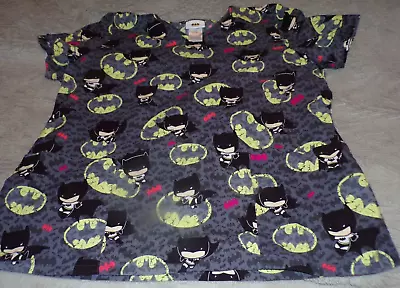 Batman Women's XLScrub Top Batman Funko Pop Bat Signal 2 Pocket • $10